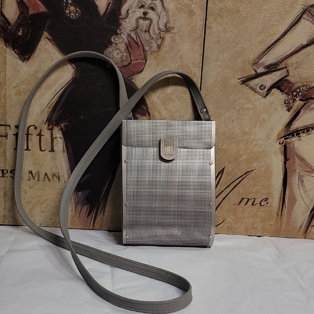 Wendy Stevens Stainless Steel Crossbody Bag